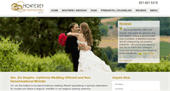 Desktop Screenshot of ceremoniesinmonterey.com