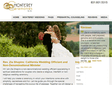 Tablet Screenshot of ceremoniesinmonterey.com